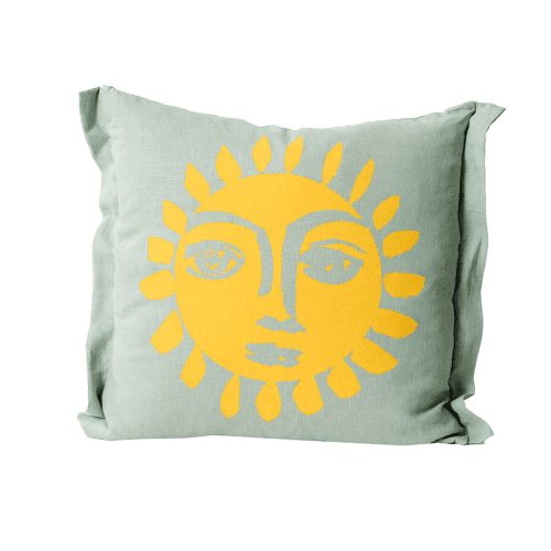 Image showing the Sunne Cushion, 55 x 55cm, Aqua product.