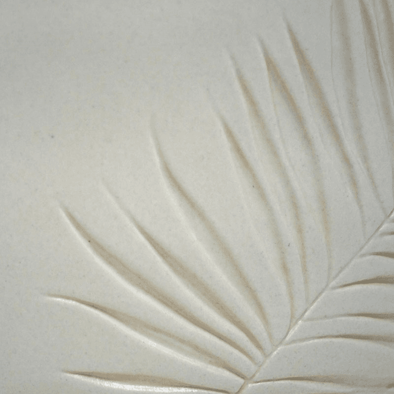 Kew Botanical Retreat Stoneware Sago Palm Bowl, D24cm, Cream