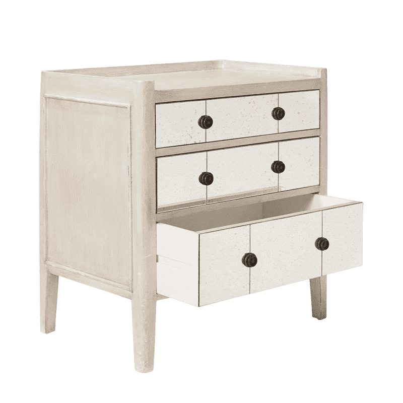 Catous Small chest of drawers, L62 x W40 x H73cm, White
