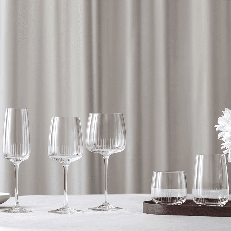 Afina Set of 4 Champagne Glasses, 120ml