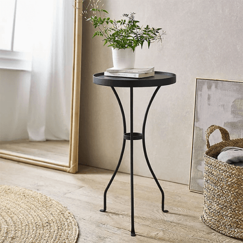 Image showing the Bexley Side Table, H72cm x W40cm x L40cm, Black product.