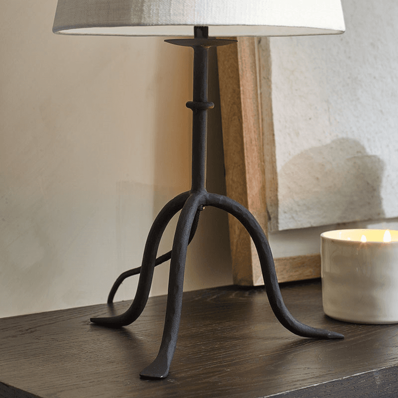 Marton Table Lamp, H48.5cm, Black