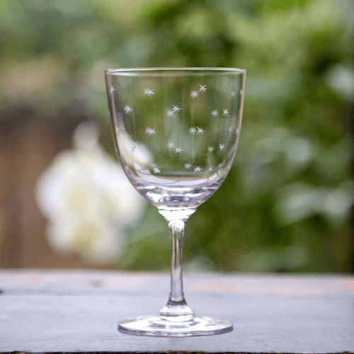 Image showing the Stars Set of 6 wine glasses, 250ml, Crystal product.