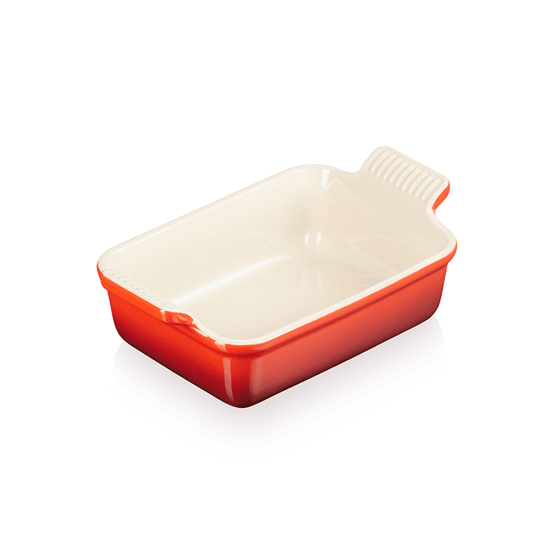 Stoneware Rectangular dish, 19 x 14cm - 1 litre, Cerise