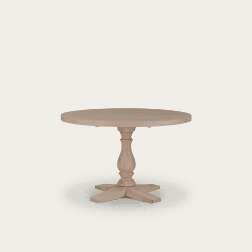Image showing the Balmoral 4-Seater Round Dining Table, Natural Oak product.