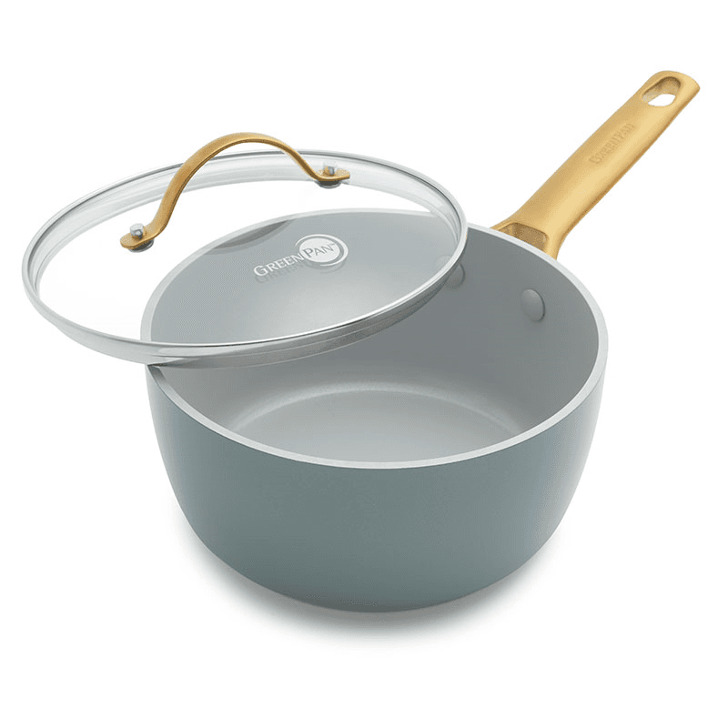 Padova Ceramic Non Stick 11 Piece Cookware Set, Sky Blue