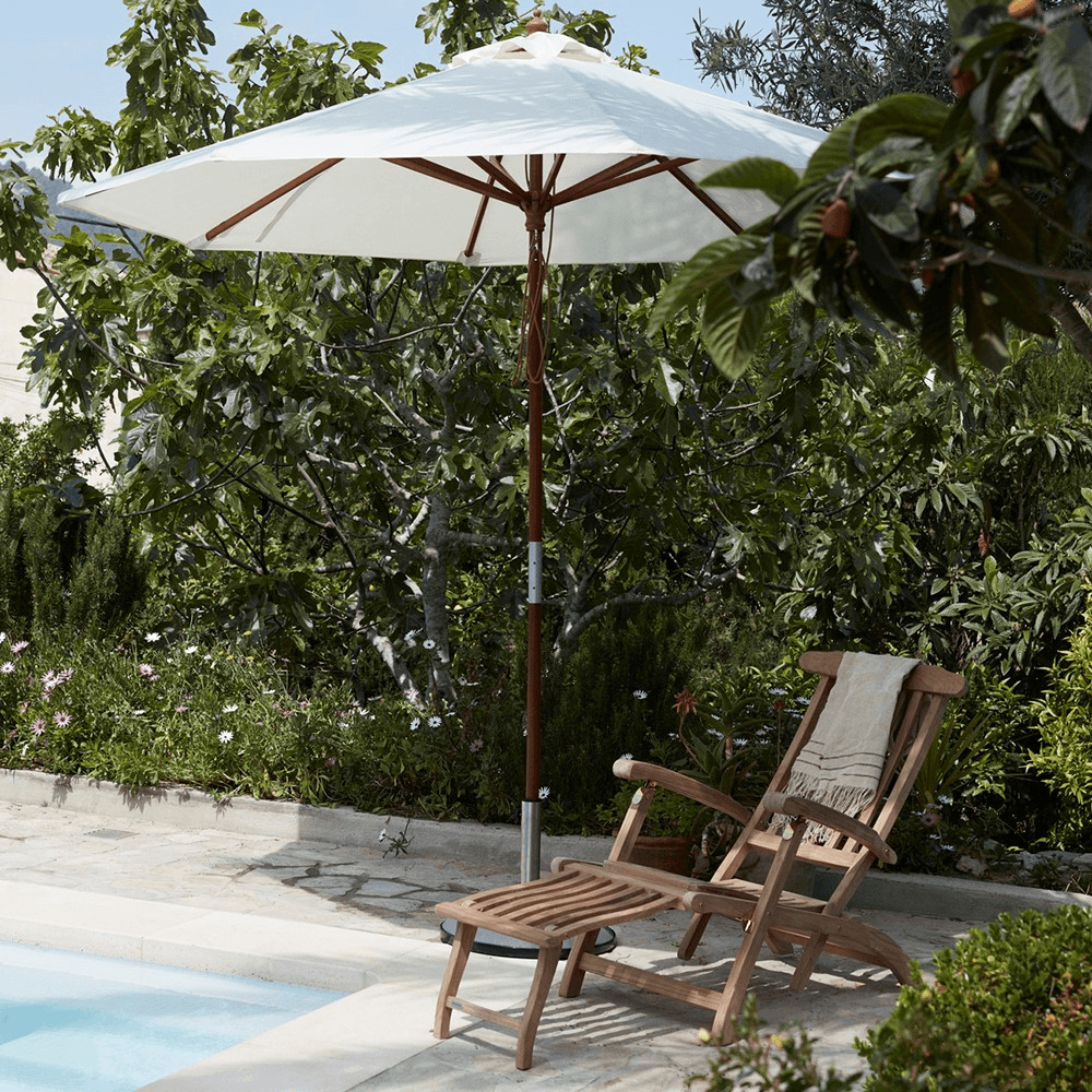 Catania Round parasol, Dia250 x H250cm, White