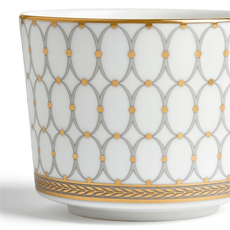 Renaissance Teacup & Saucer, Grey