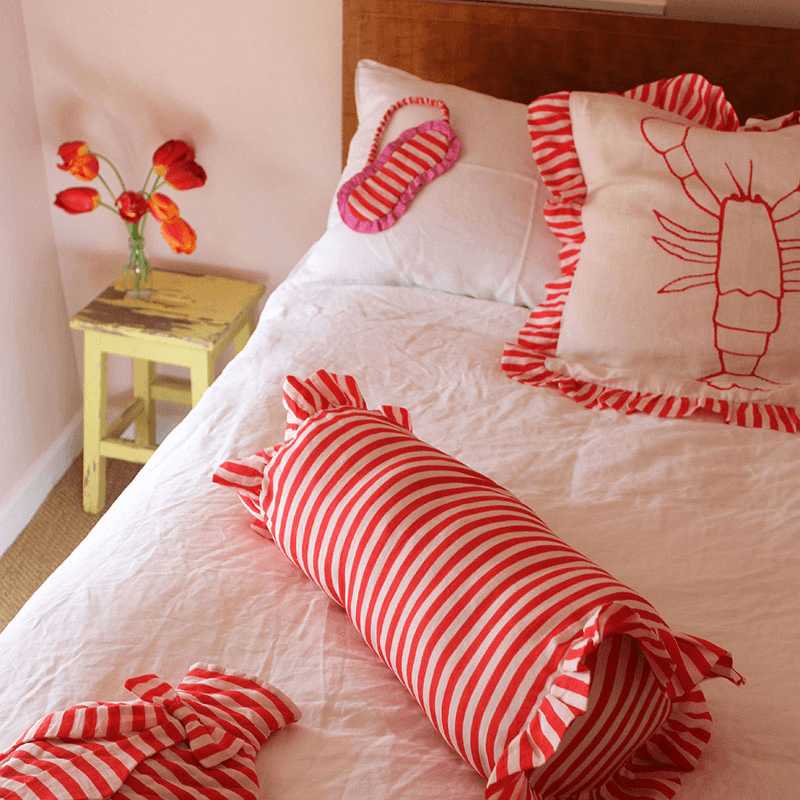 Lobster Cushion Cover, 60 x 60cm, Red