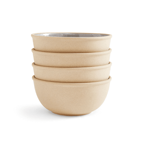 Image showing the Minerals Set of 4 Bowls, D15cm, Aqua product.