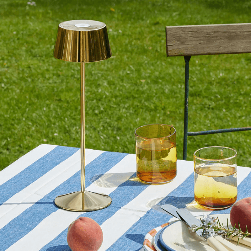 Scoon Rechargable Lamp, H32cm, Gloss Brass