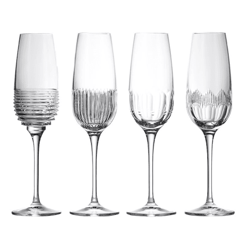 Image showing the Mixology Set of 4 Champagne Flutes, 335ml, Clear product.
