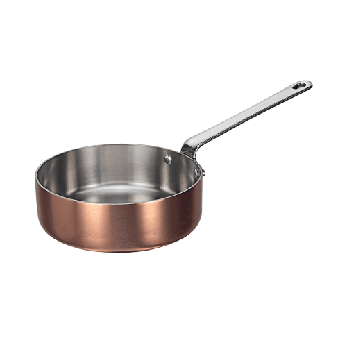 Image showing the Maitre D' Saute pan, D16cm, copper and stainless steel product.