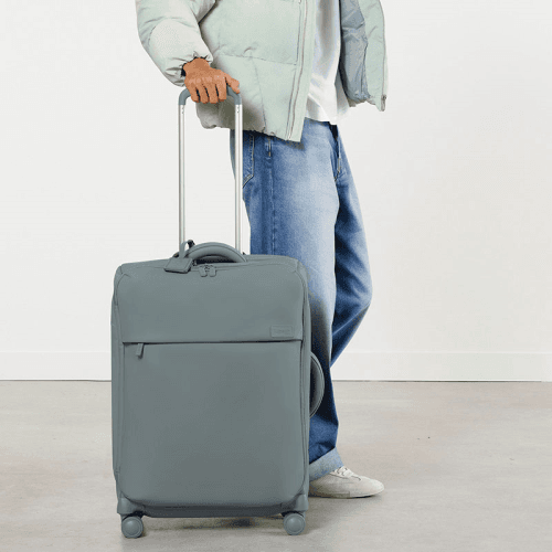 Image showing the Lost In Berlin Suitcase, H63 x L45 x W25cm, Cement Storm product.