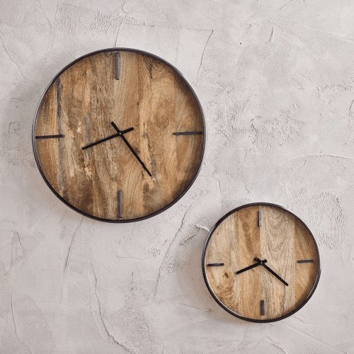 Image showing the Alomi Clock, D41cm, Natural product.
