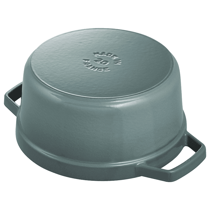 Cast Iron Cocotte, 20cm, Eucalyptus