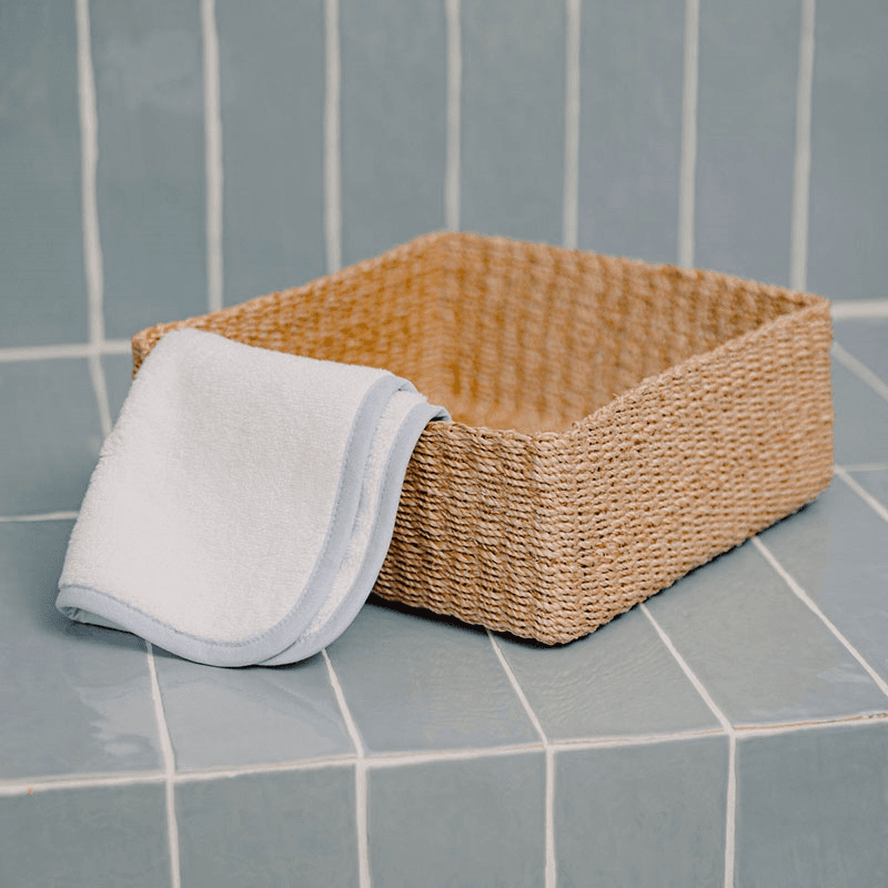 Abaca Square Storage Basket, Medium, Natural