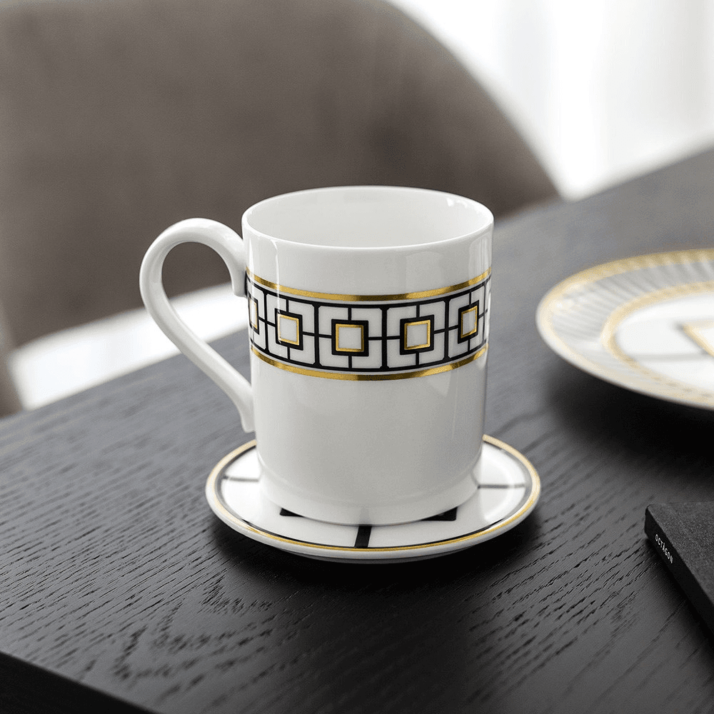 MetroChic Mug, 260ml, Gold/Multi