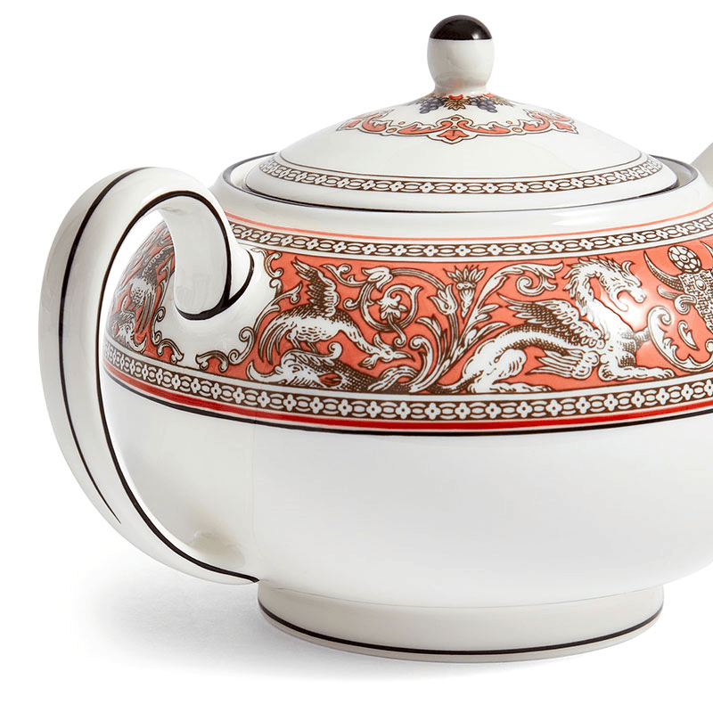 Florentine Teapot, 800ml, Salmon