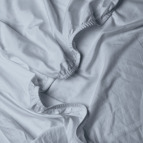 Image showing the Perfect Sateen Fitted Sheet, Superking, Nordic Sky product.