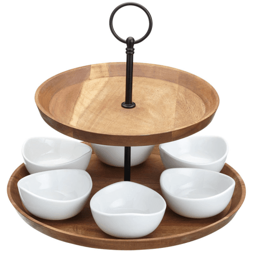 Image showing the 2 tier serving set, 25 x 24cm product.