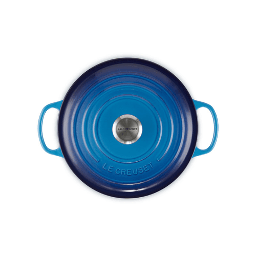 Image showing the Signature Cast Iron Round Casserole, 26cm, Azure product.