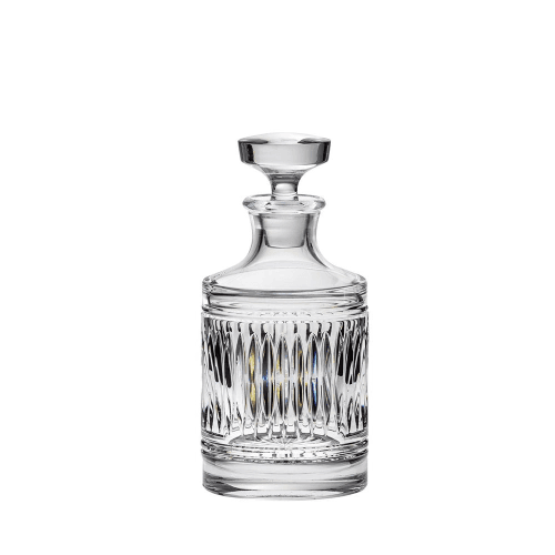 Image showing the Art Deco Single Malt Round Spirit Decanter, 500ml, Clear product.