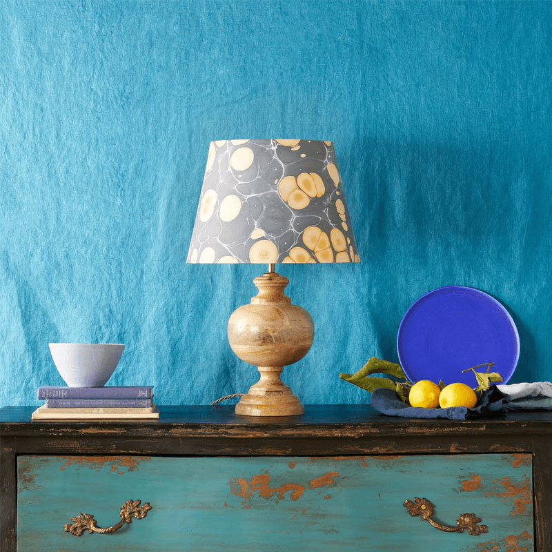Venus Table Lamp Base only, H35cm, Natural Wood