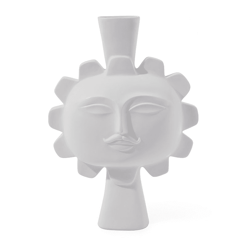 Muse Sun Vase, H39cm, White
