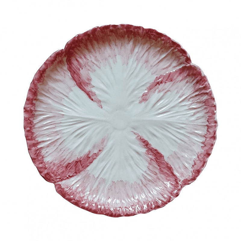 Radicchio Platter, D30cm, Pink/White