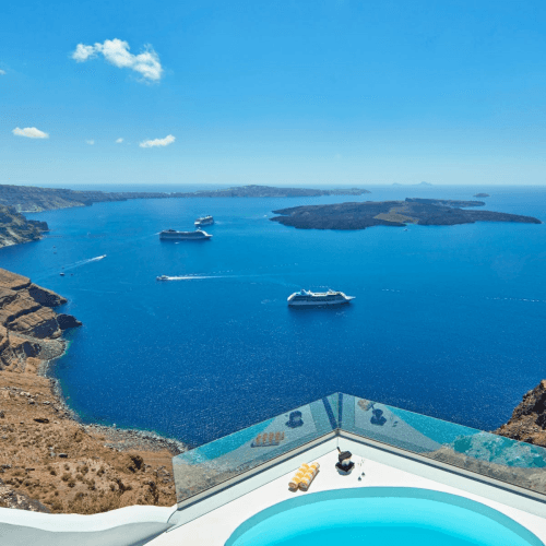 Image showing the Gift Voucher towards one night at The Chromata for two, Santorini product.