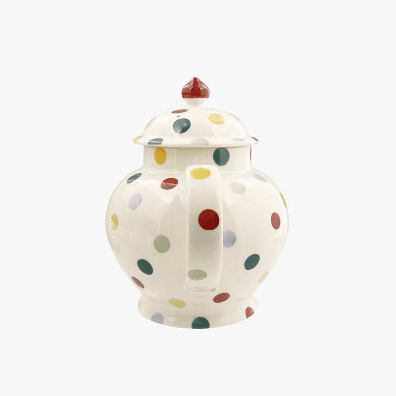 Polka Dot Teapot, 1.6l, Cream