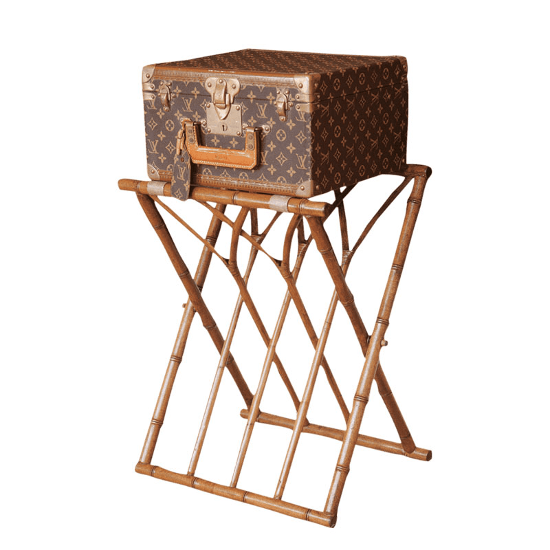 Panama Foldaway luggage rack, W46 x D36 x H60cm, Bamboo