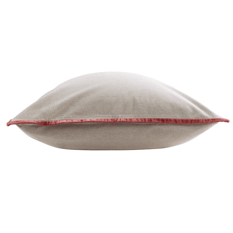 Jaipur Trim Cushion, 65 x 65cm, Garnet