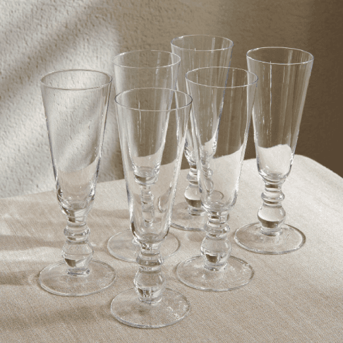 Image showing the Greenwich Set of 6 Champagne Flutes, 200ml product.