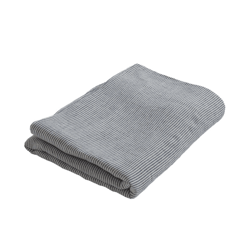 Image showing the Sid Stripe Tablecloth, 150 x 250cm, French Blue product.