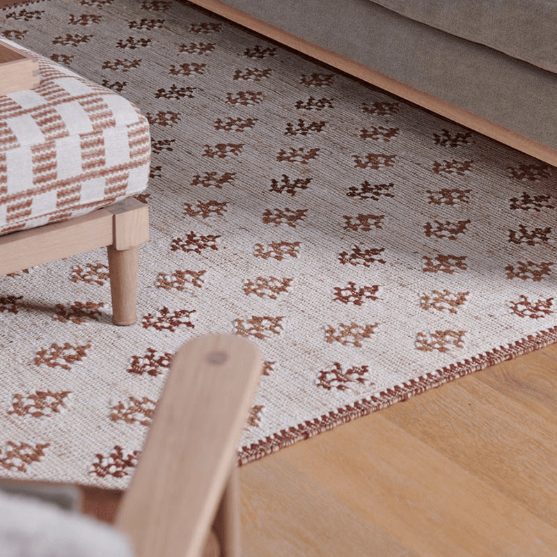 Rona Rug, 170 x 240cm, Burnt Sienna