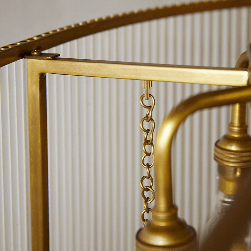 Ioki Oval Chandelier, H62cm x W55cm, Antique Brass
