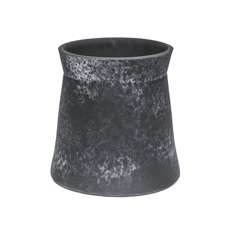 Kew Eclectic Orangery Handthrown Palm Planter, D23cm, Basalt