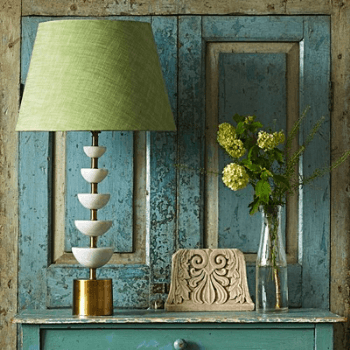 Crescent Lamp Base, White