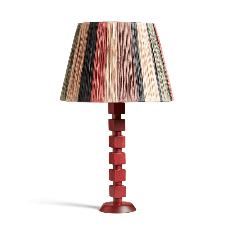 Huxley Table Lamp, H45cm, Brushed Red