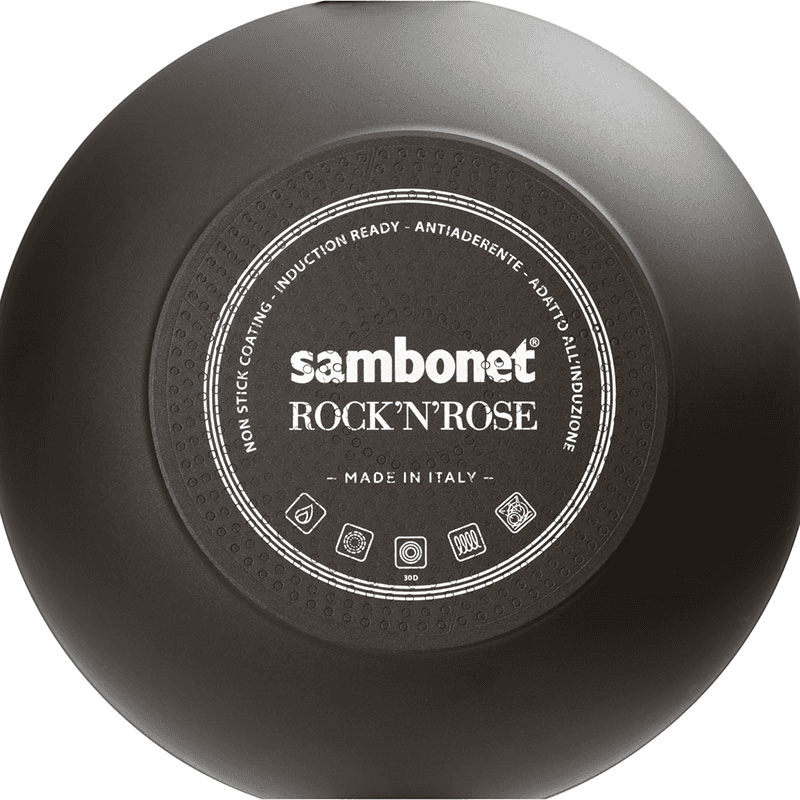 Rock & Rose Saucepan, D18cm, Black