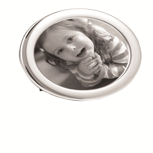 Image showing the Sterling Silver Photograph Frame, Round 2.5" product.