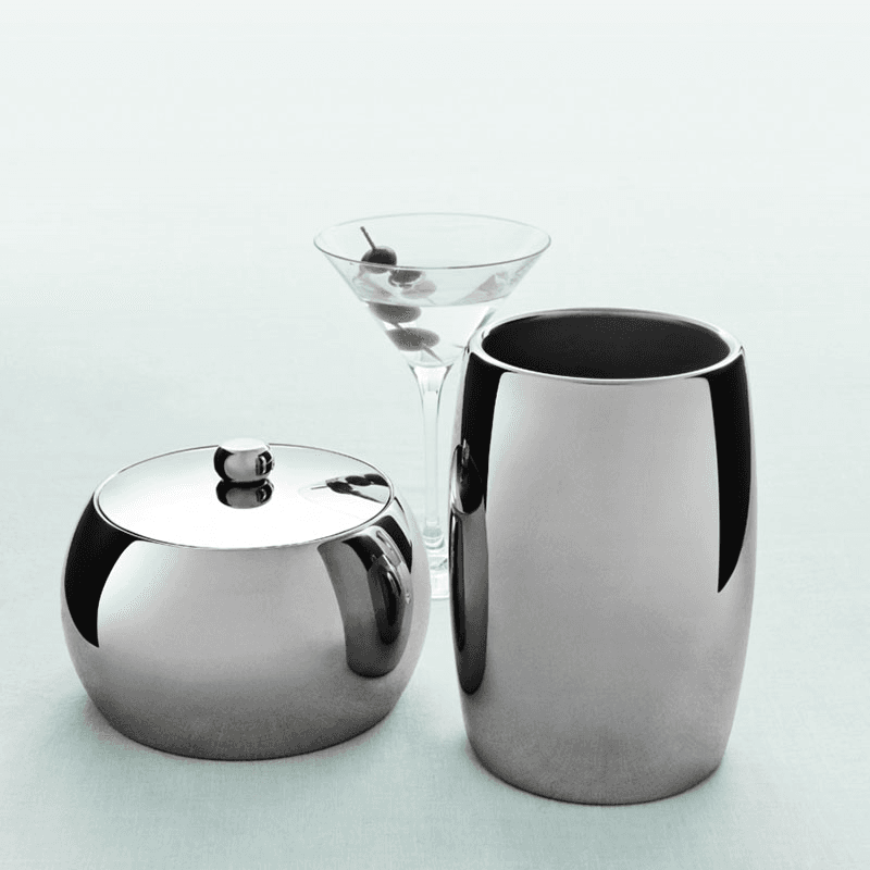 Sphera Insulated Wine Cooler, 18 x 10cm, Silver Plated