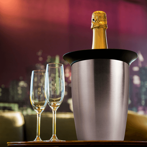 Image showing the Active Champagne Cooler Elegant, Stainless Steel product.