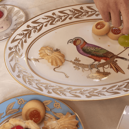 Image showing the Voliere Oval Platter, D40cm, White product.