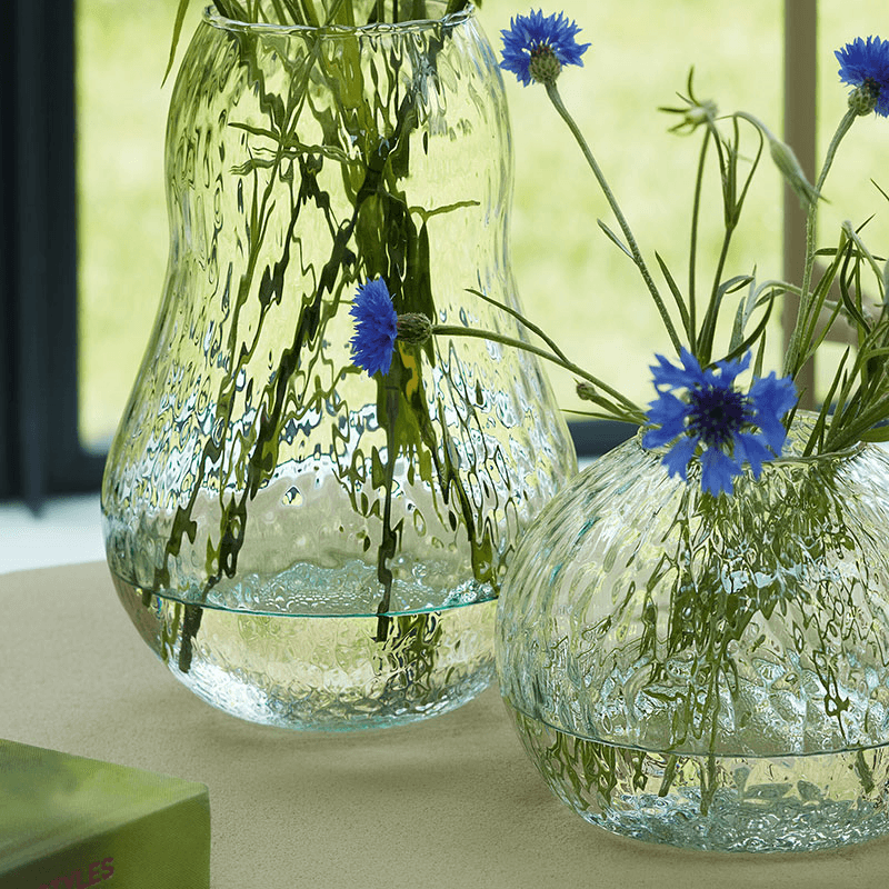 Canopy Seed Vase, H11cm, Clear Recycled Glass