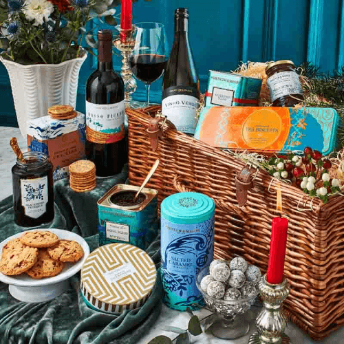 Image showing the The Grosvenor Wicker Hamper Gift Set product.