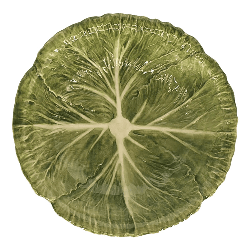 Radicchio Plate, D30cm, Green