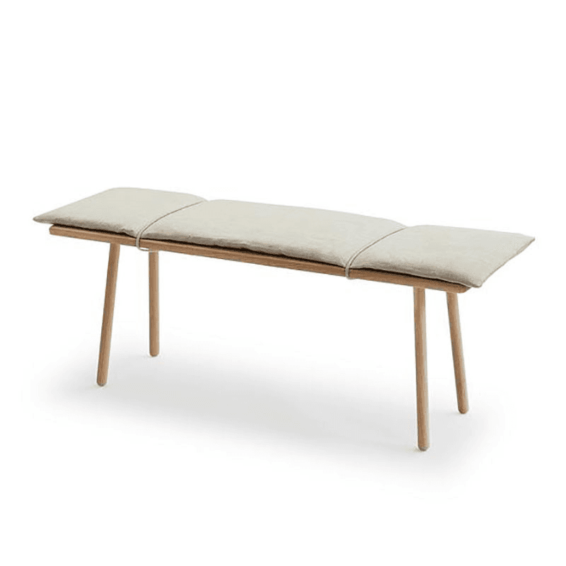 Georg Indoor Bench, Oak & Green